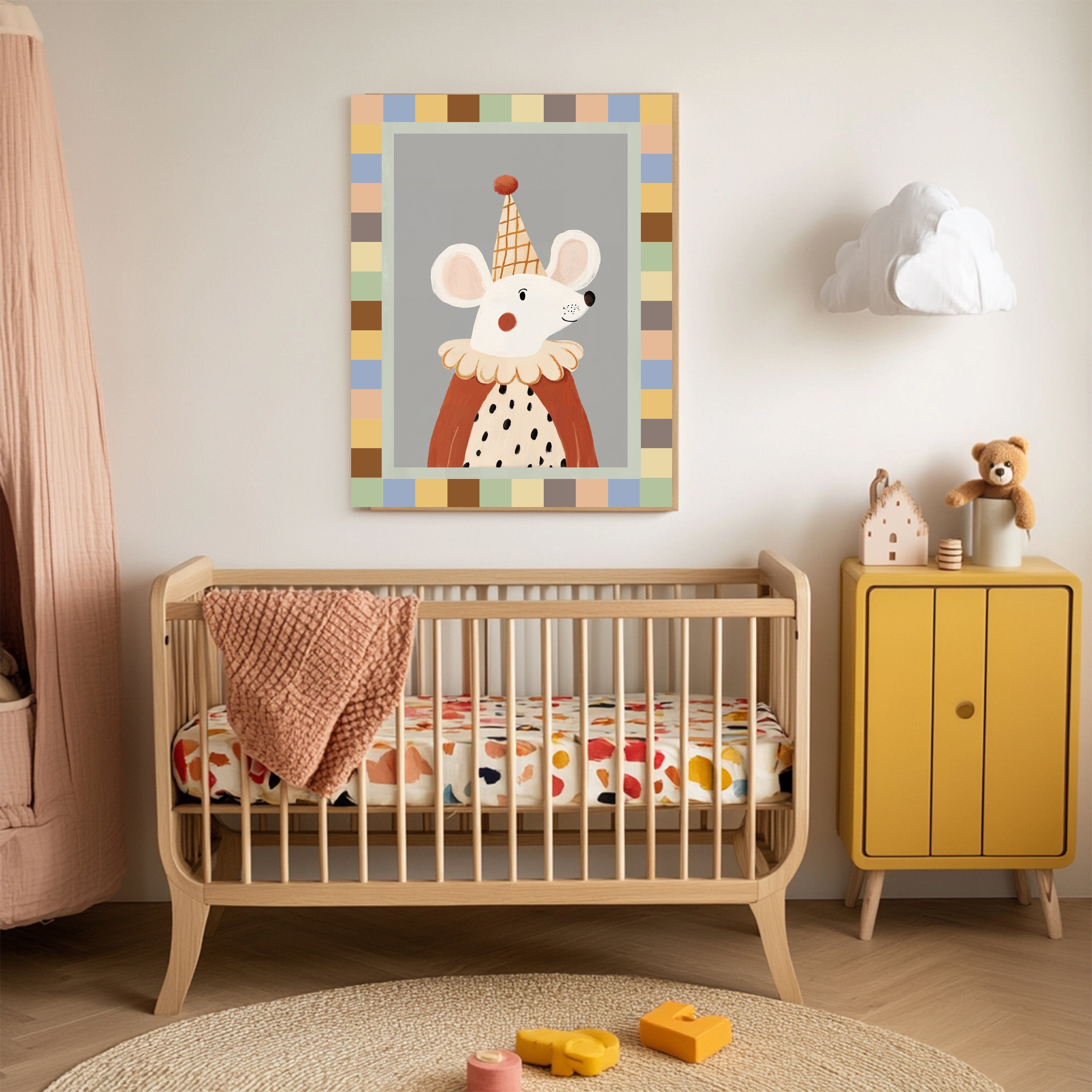 Zirkusmaus Kinderzimmer Kunstdruck