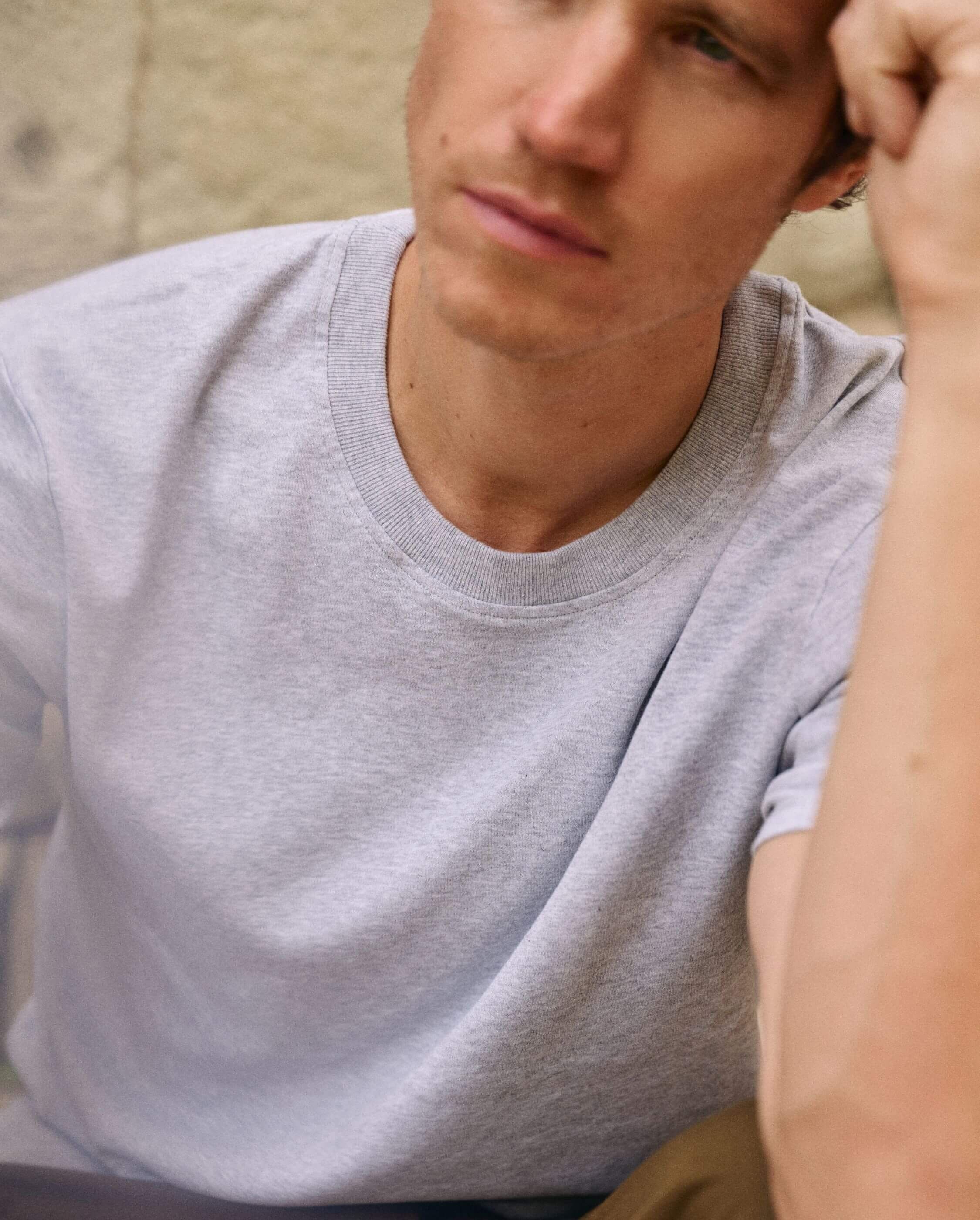 Bondi Herren T-Shirt, graue Bio-Baumwolle