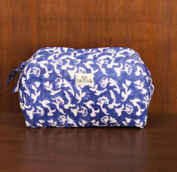 Mumbai Sapphire Toiletry Bag