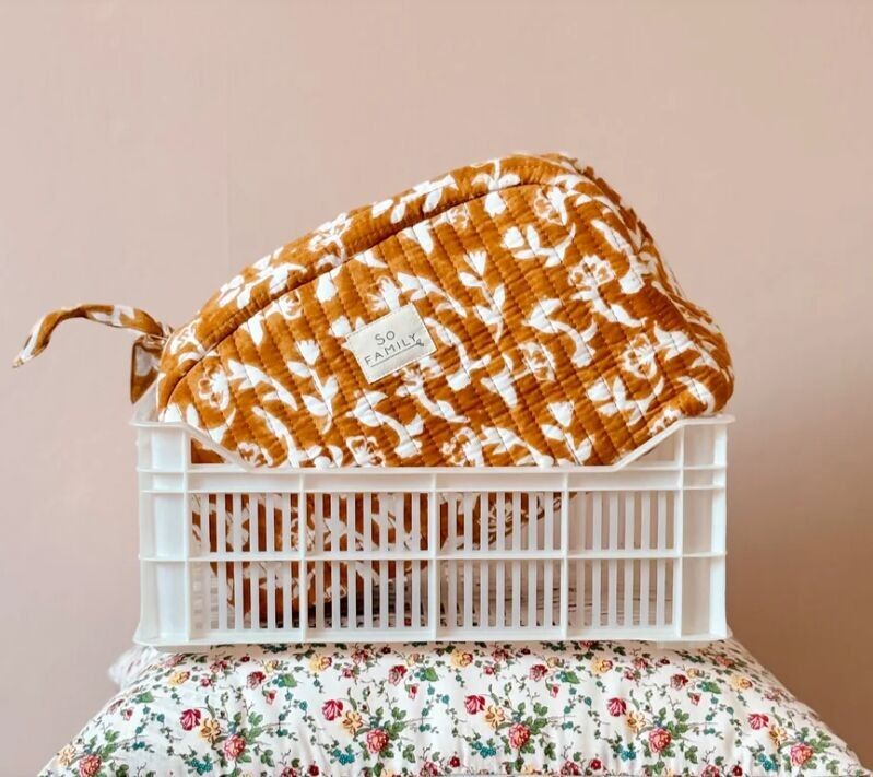 Mumbai Saffron Toiletry Bag