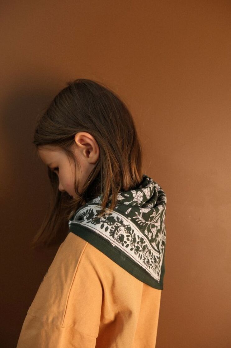 Sciarpa verde Calcutta per bambini