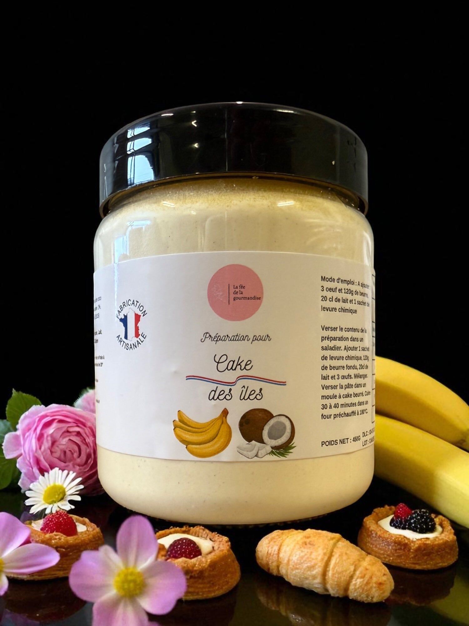 Banana coconut cake