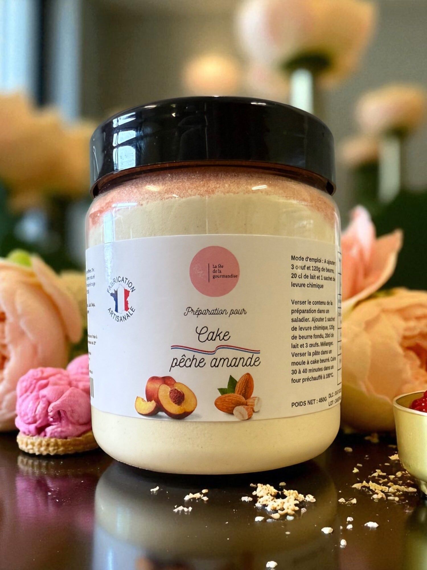 Peach and almond cake