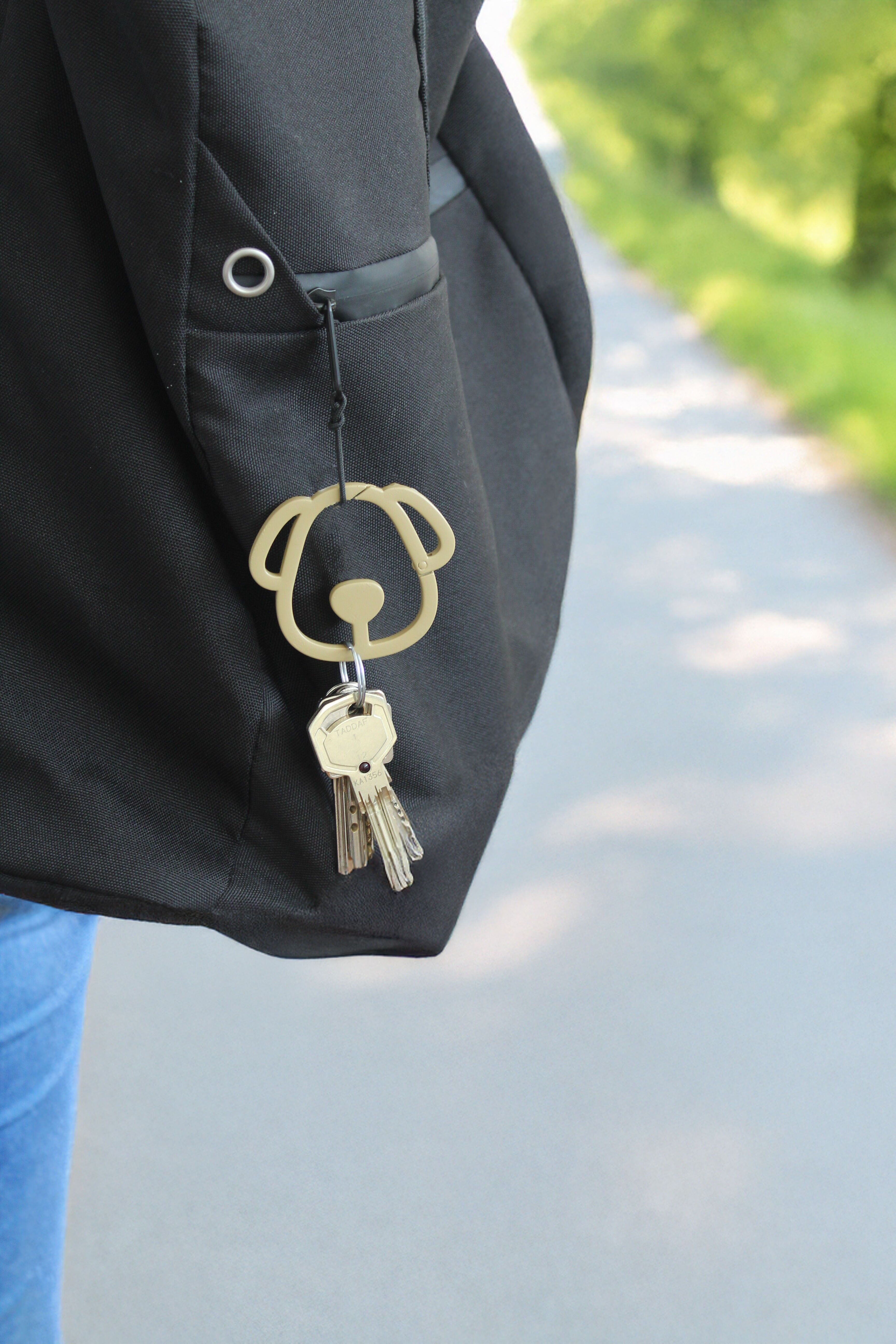 Set moschettone per cani marrone, beige