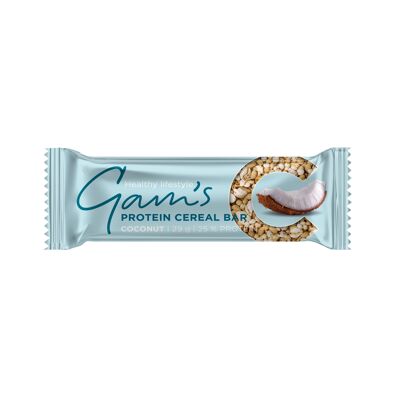 Gam's Protein Cereal Bar Coconut 29gr