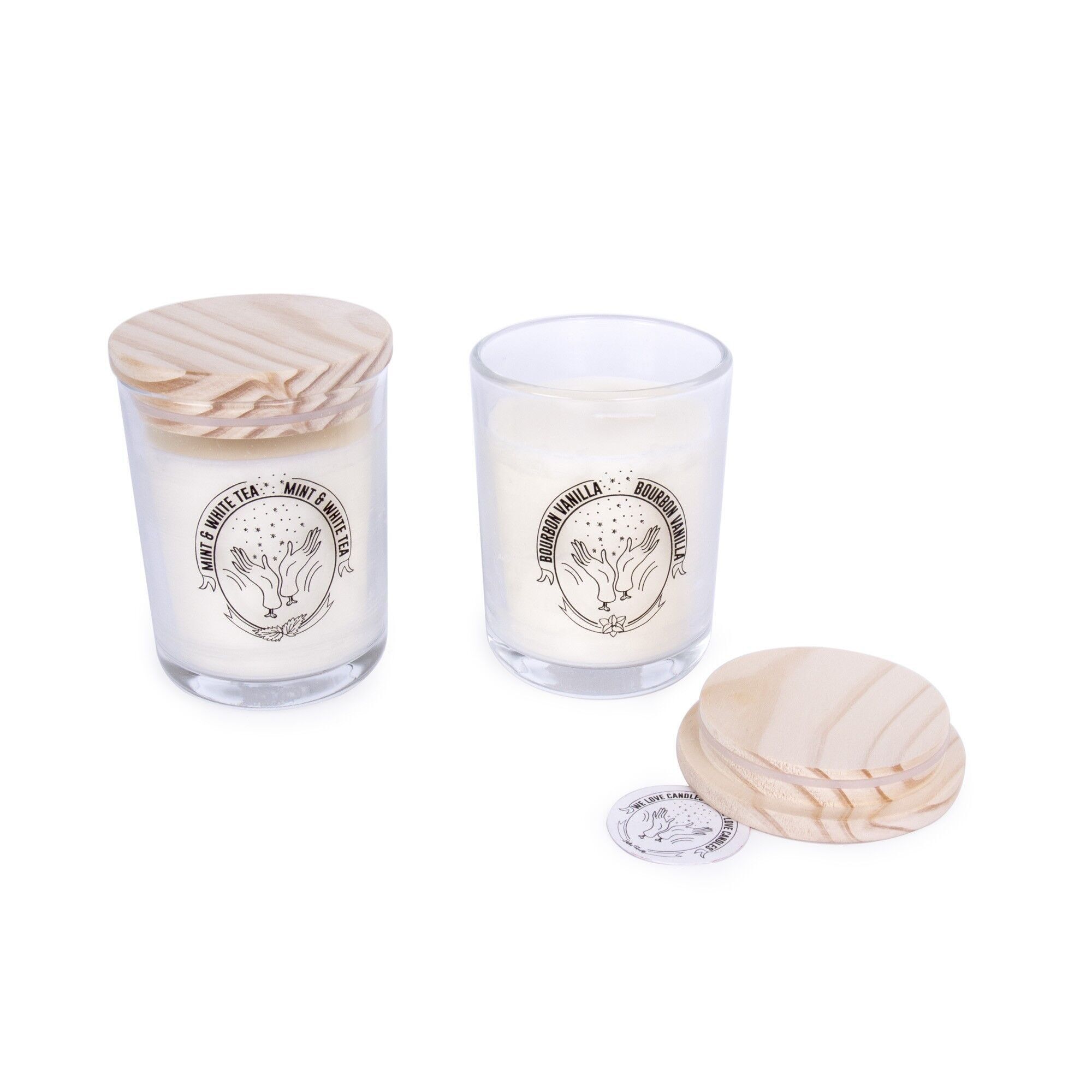 VELAS DE VIDRIO SABORES HF