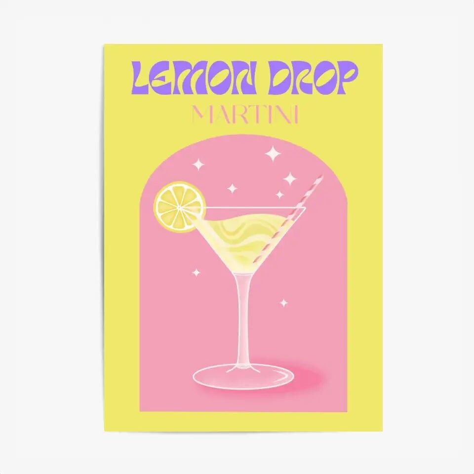 Küchenposter & Druck – Lemon Drop Martini Cocktail