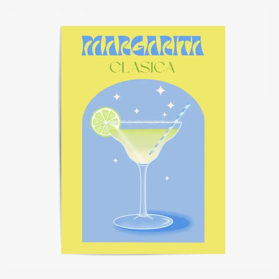 Küchenposter & Tafel – Klassischer Margarita-Cocktail