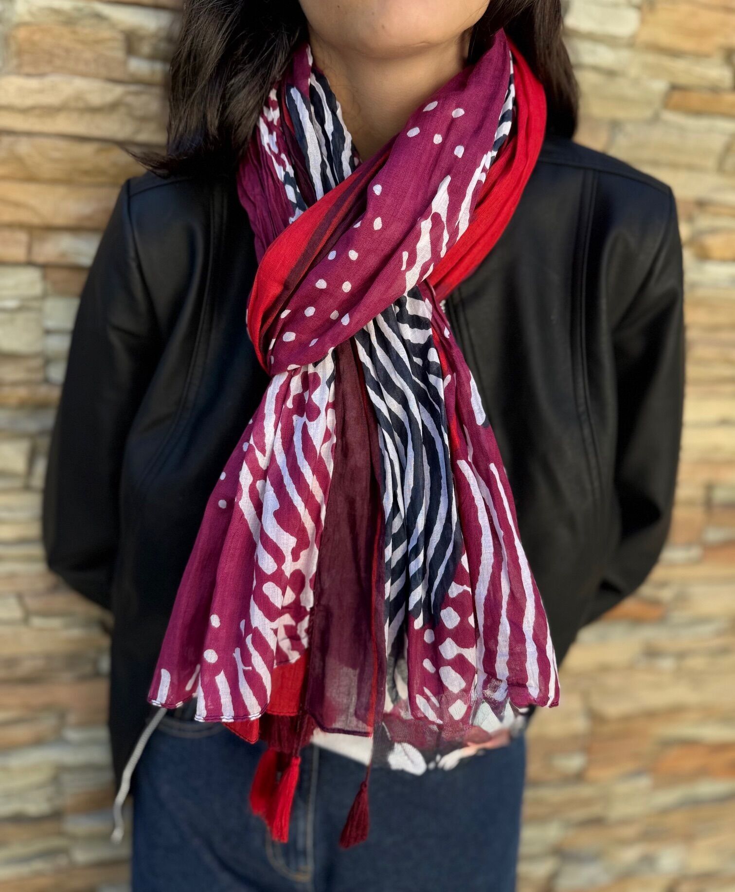 Sciarpa donna colore autunno 2025