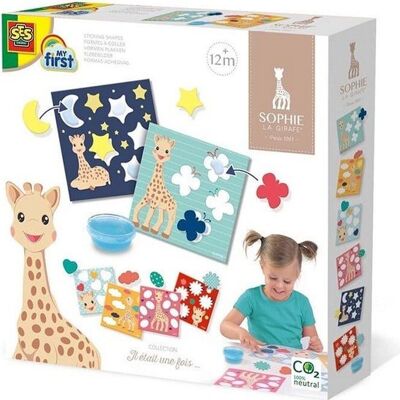Sophie la girafe – Formes à coller 20X20CM