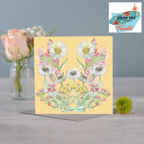 Butter Cream Bloom Greetings Card