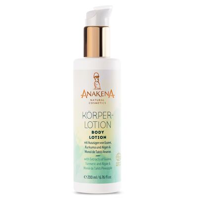 Body lotion with extracts of organic guava, turmeric, organic algae and Monoï de Tahiti Natural Pineapple