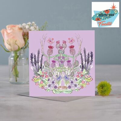 Thistle Bloom Greetings Card