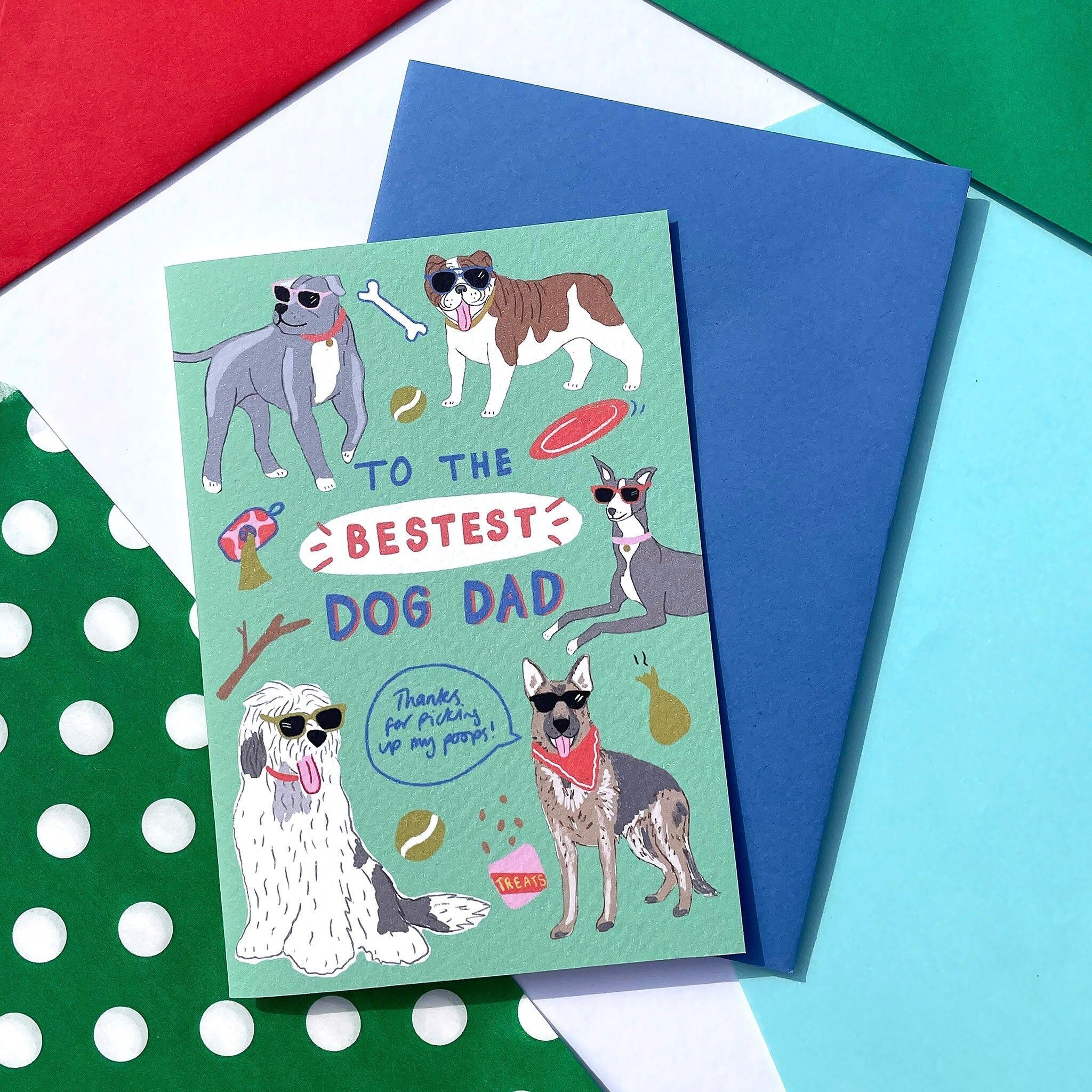 SEKUNDEN An die beste Hundepapa-Karte