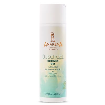 Gel de ducha piel y cabello con extracto de leche de coco