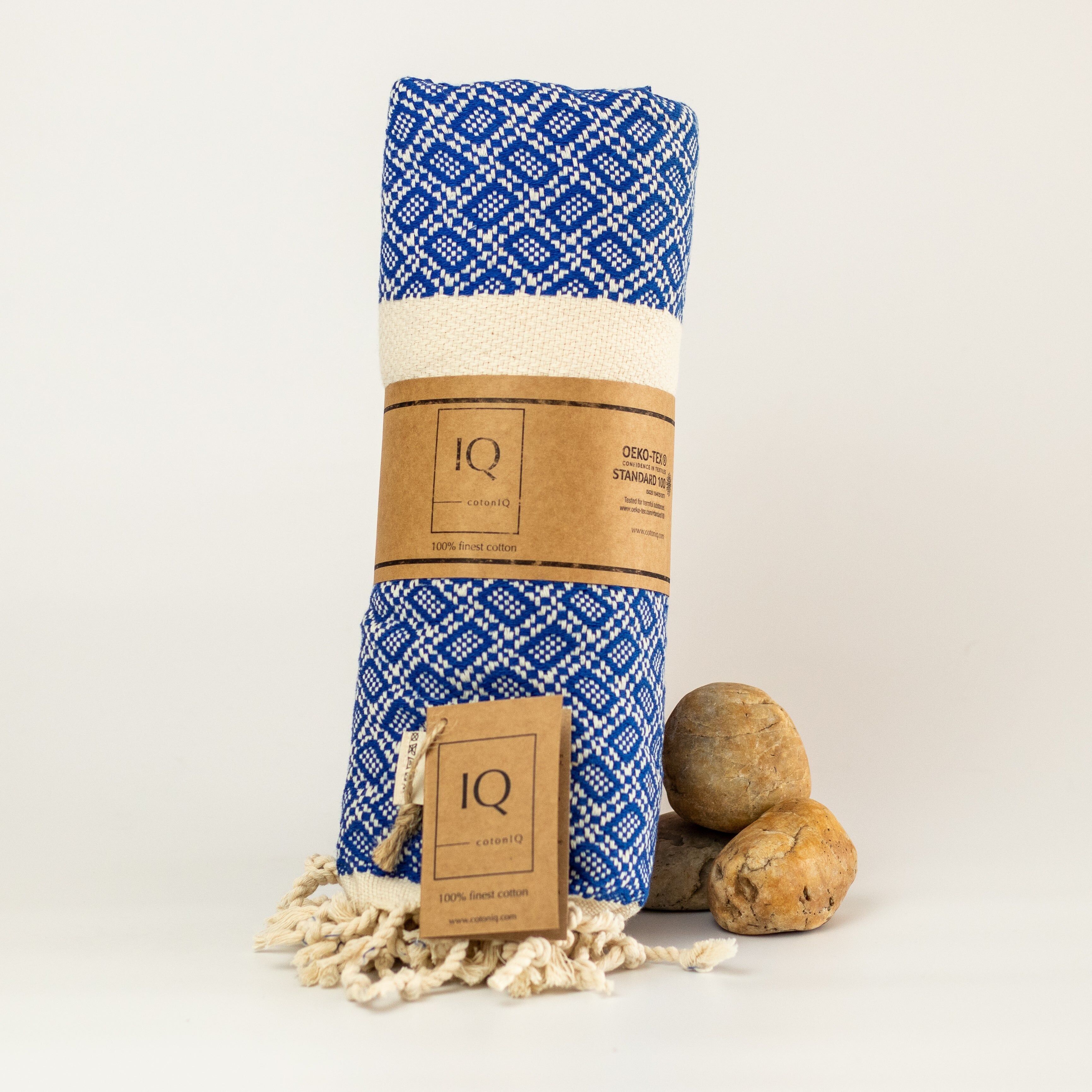 Serviette de hammam | Serviette de sauna | Serviette de plage | Bolivie | Bleu | 180 x 100 cm