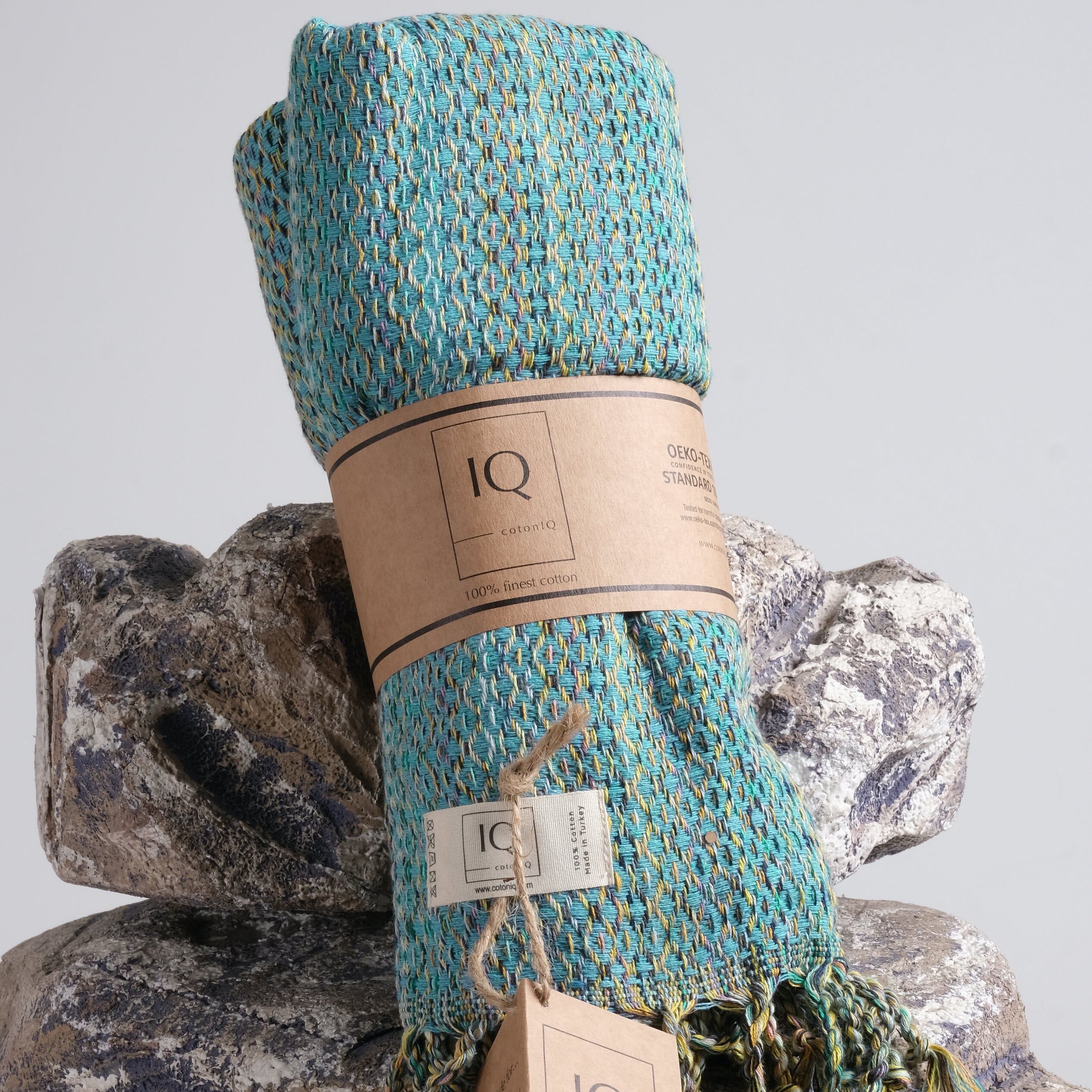 serviette de hammam | serviette de sauna | serviette de plage | Mexique | turquoise | 180x100cm