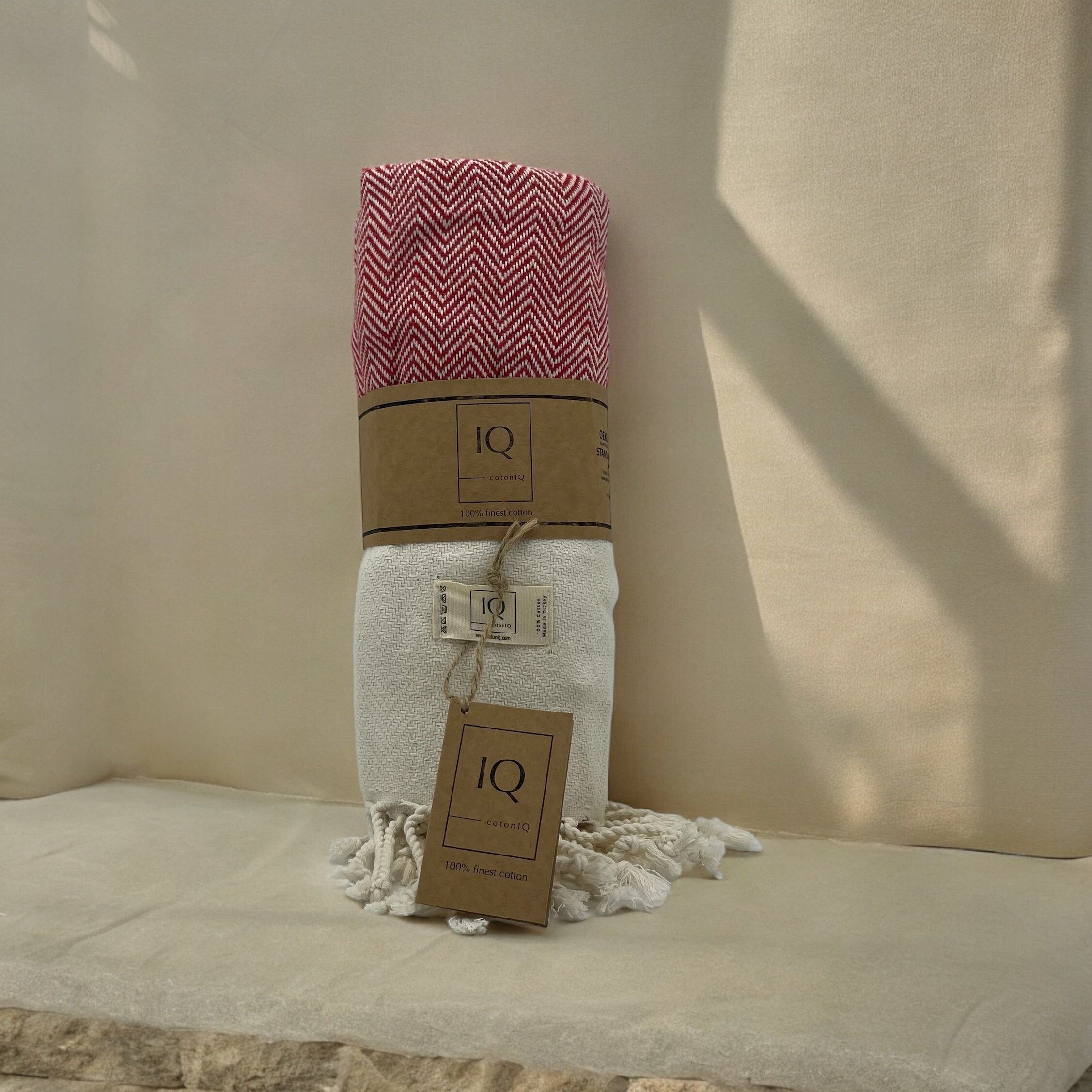 Serviette de hammam | Serviette de sauna | Serviette de plage | Venezuela | Rouge | 170 x 95 cm