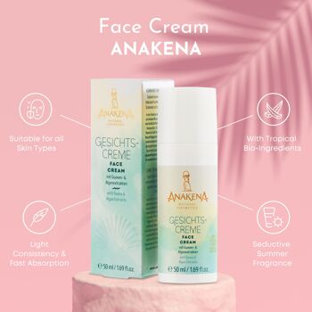 Crème visage Anakena aux extraits de curcuma, goyave bio et algues bio et coenzyme Q10 5