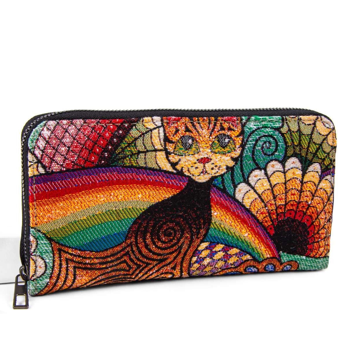 Cartera - Gato Arcoíris - 20x10x3cm