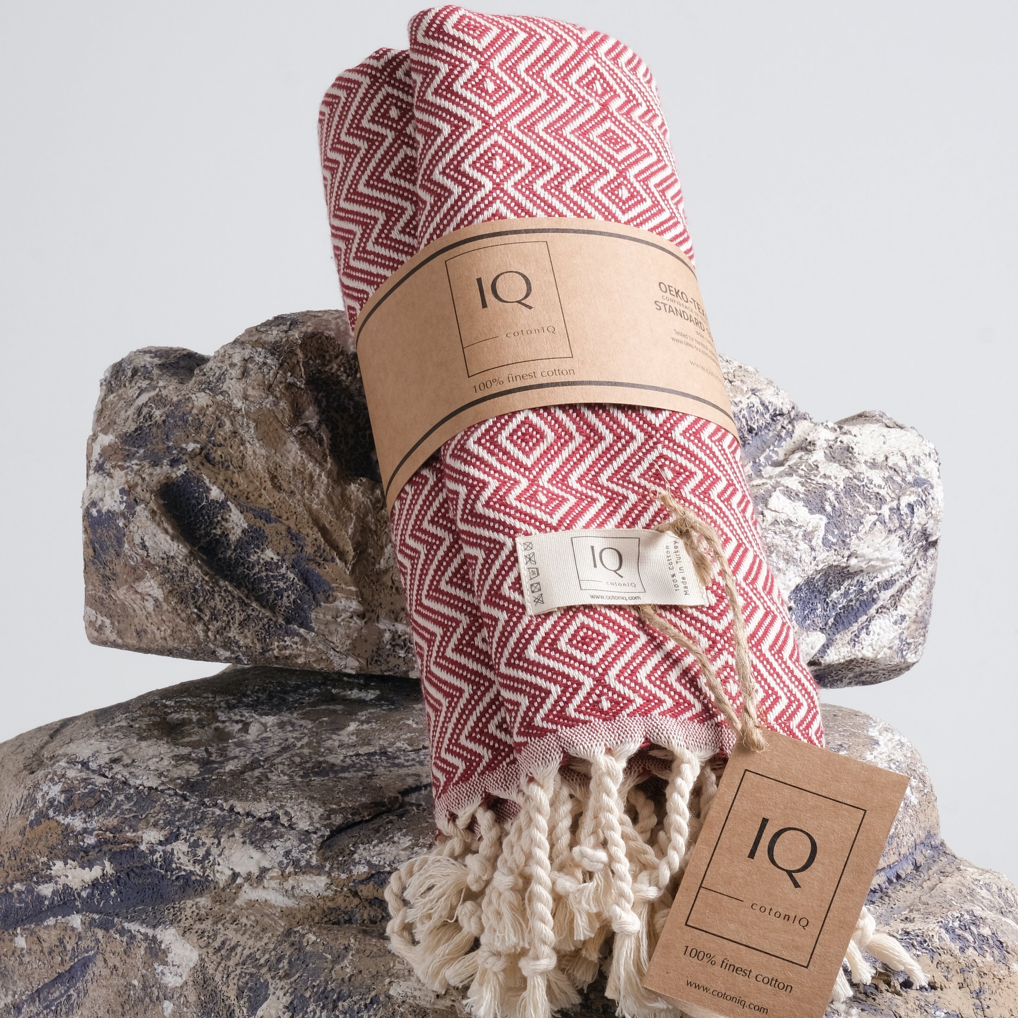 toalla de hammam | toalla de sauna | toalla de playa | Perú | Burdeos | 180x100cm