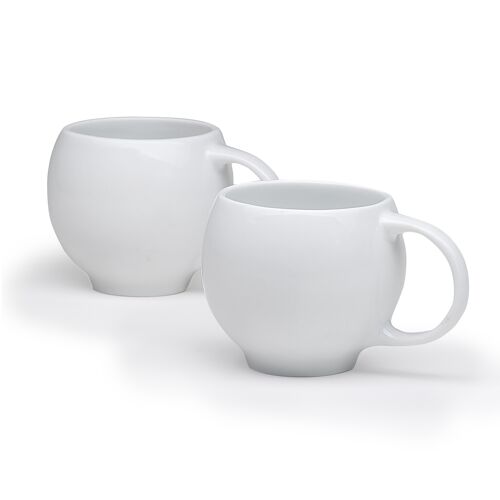 Tazas de té EVA, juego de 2 - blanco brillante