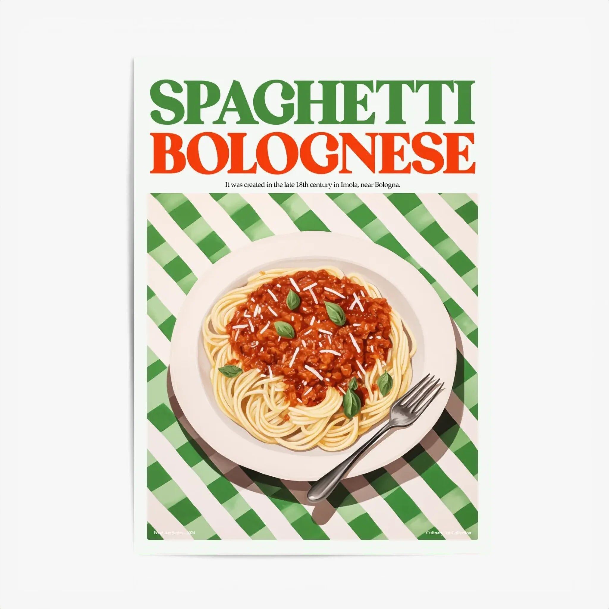 Küchenposter & Druck – Spaghetti Bolognese