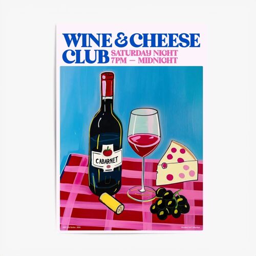 Affiche & Tableau Cuisine – Wine And Cheese Club