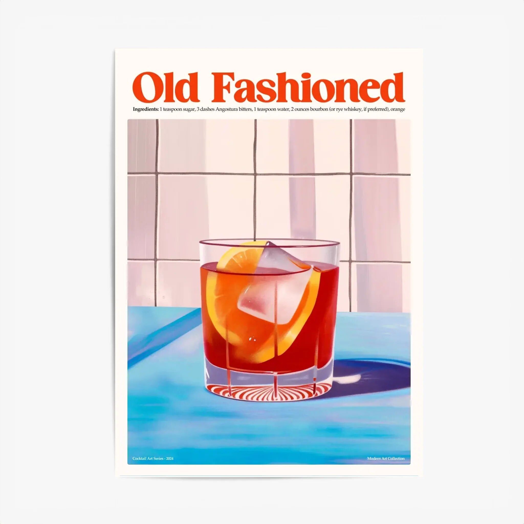 Küchenposter & Druck – Old Fashioned Cocktail