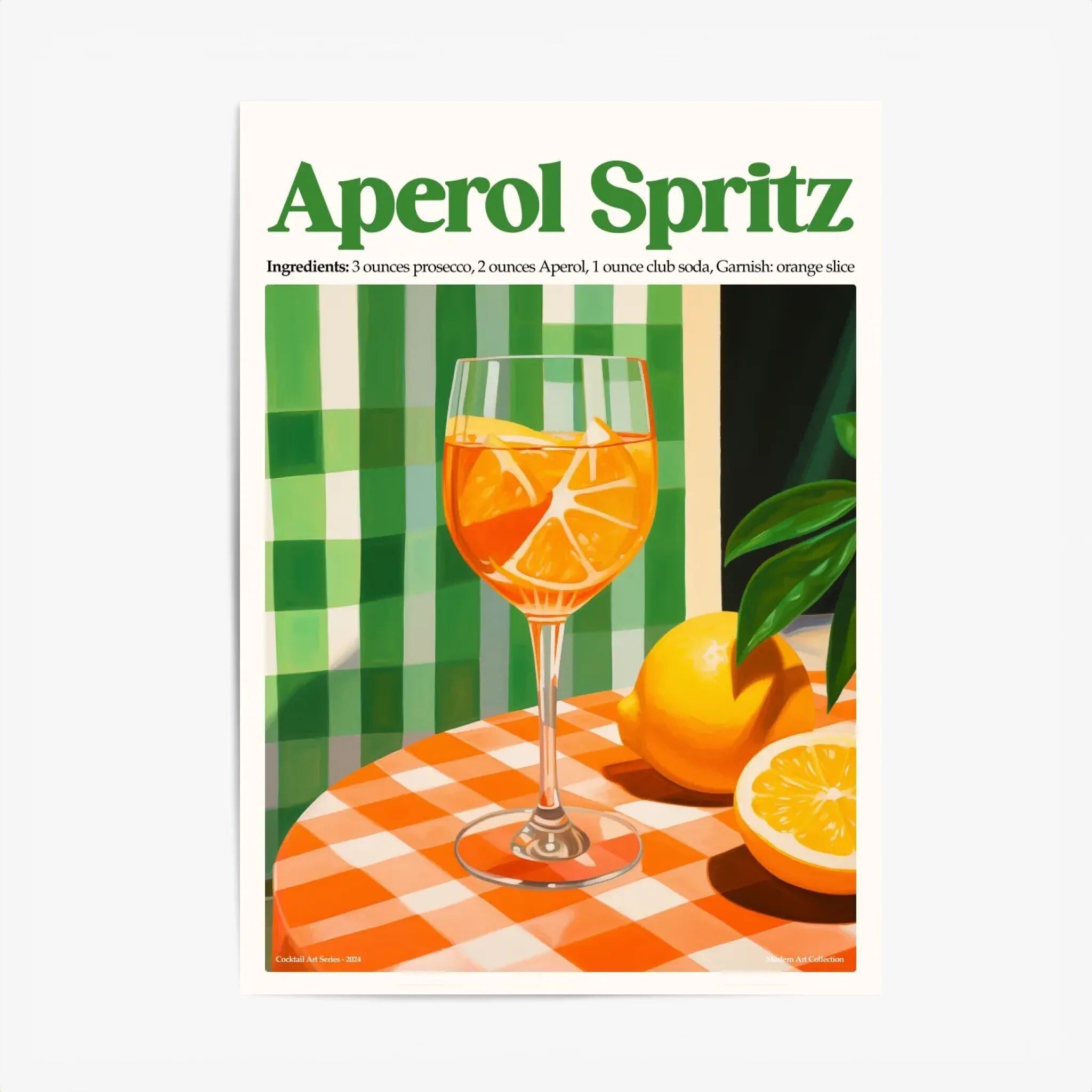 Küchenposter & Tafel – Aperol Spritz Cocktail