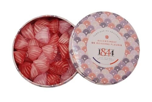 Bonbons assortiment Lavande Rose Coquelicot -Boite métallique-200g-OFFRE SPECIALE
