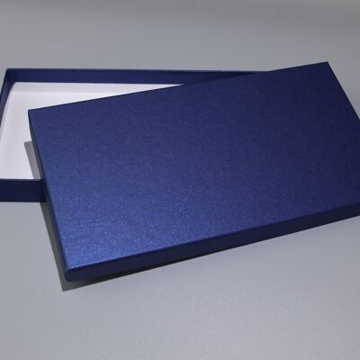 DIN LANG IN SAPHIR: Geschenkschachtel, Kartenbox mit Deckel im Format 240 x 125 x 25