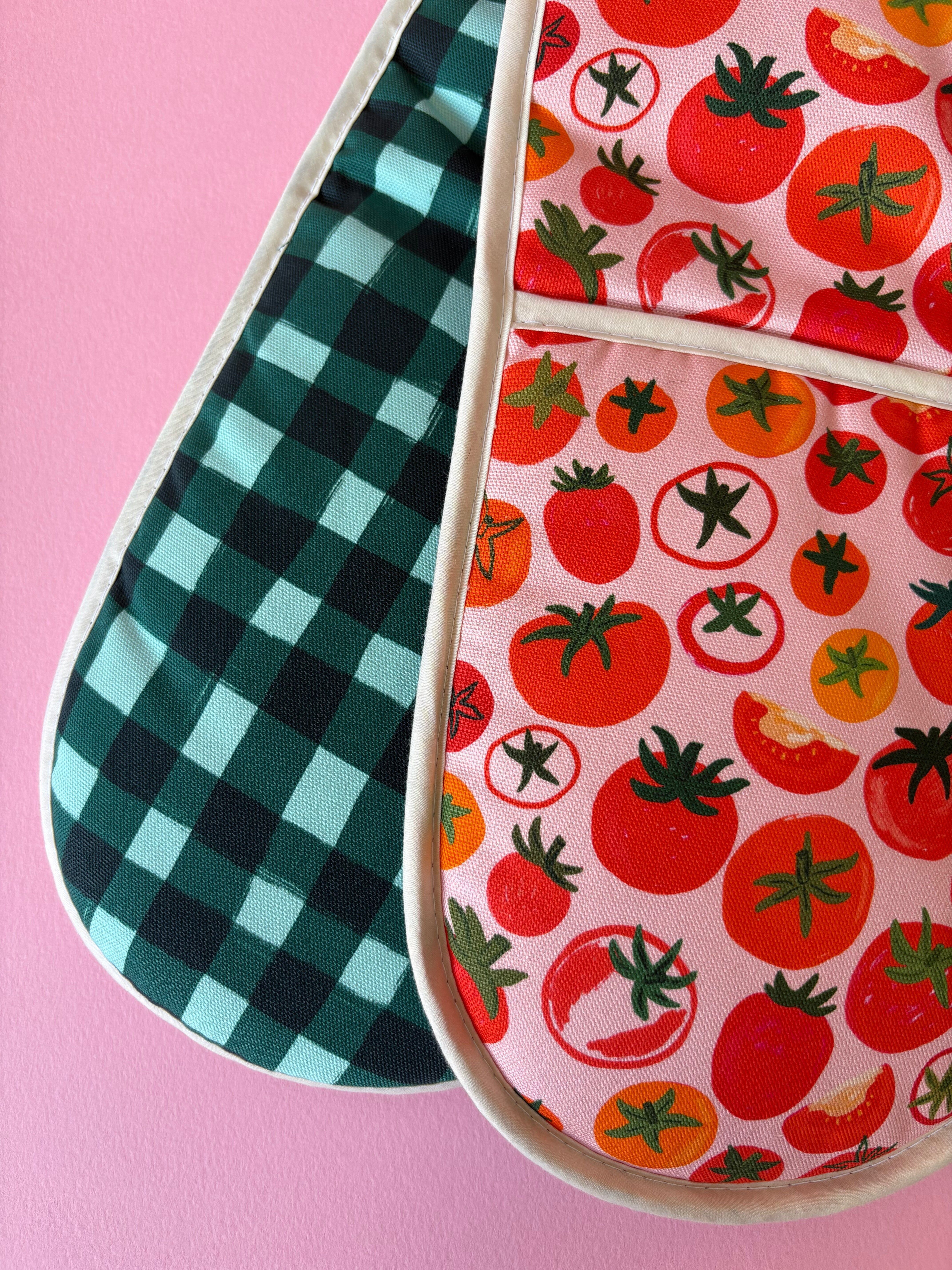 PROBE Pomodoro Tomaten Bio-Baumwoll-Ofenhandschuhe