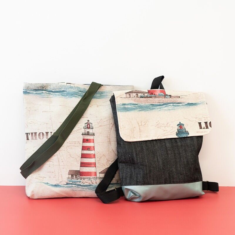 ADHARA RUCKSACK MIT KLAPPE UND SCHEINWERFER