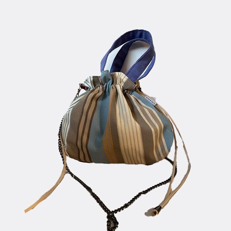 VOILÀ STRIPES BUCKET BAG