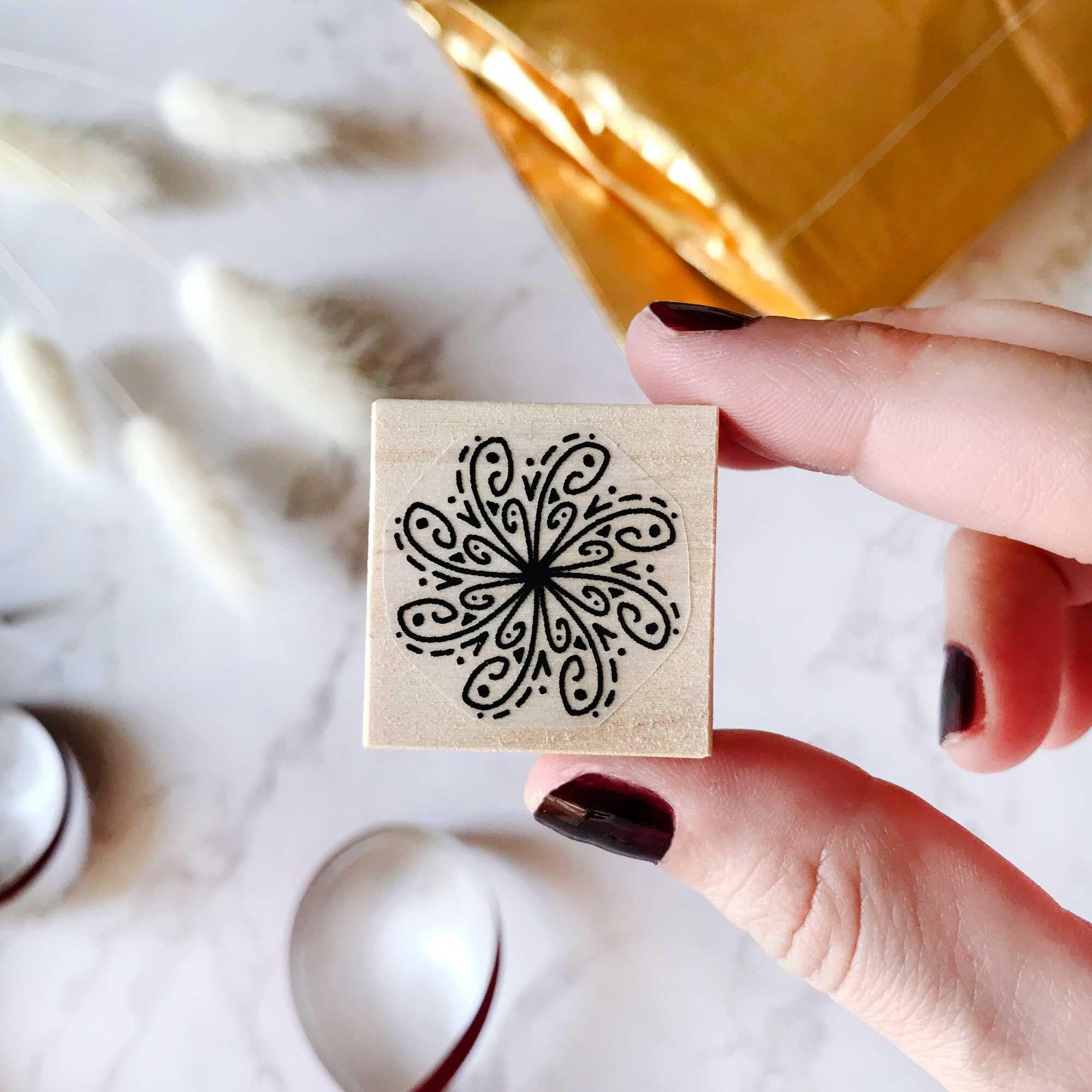 Mandala-Holzstempel – 2,5 cm.