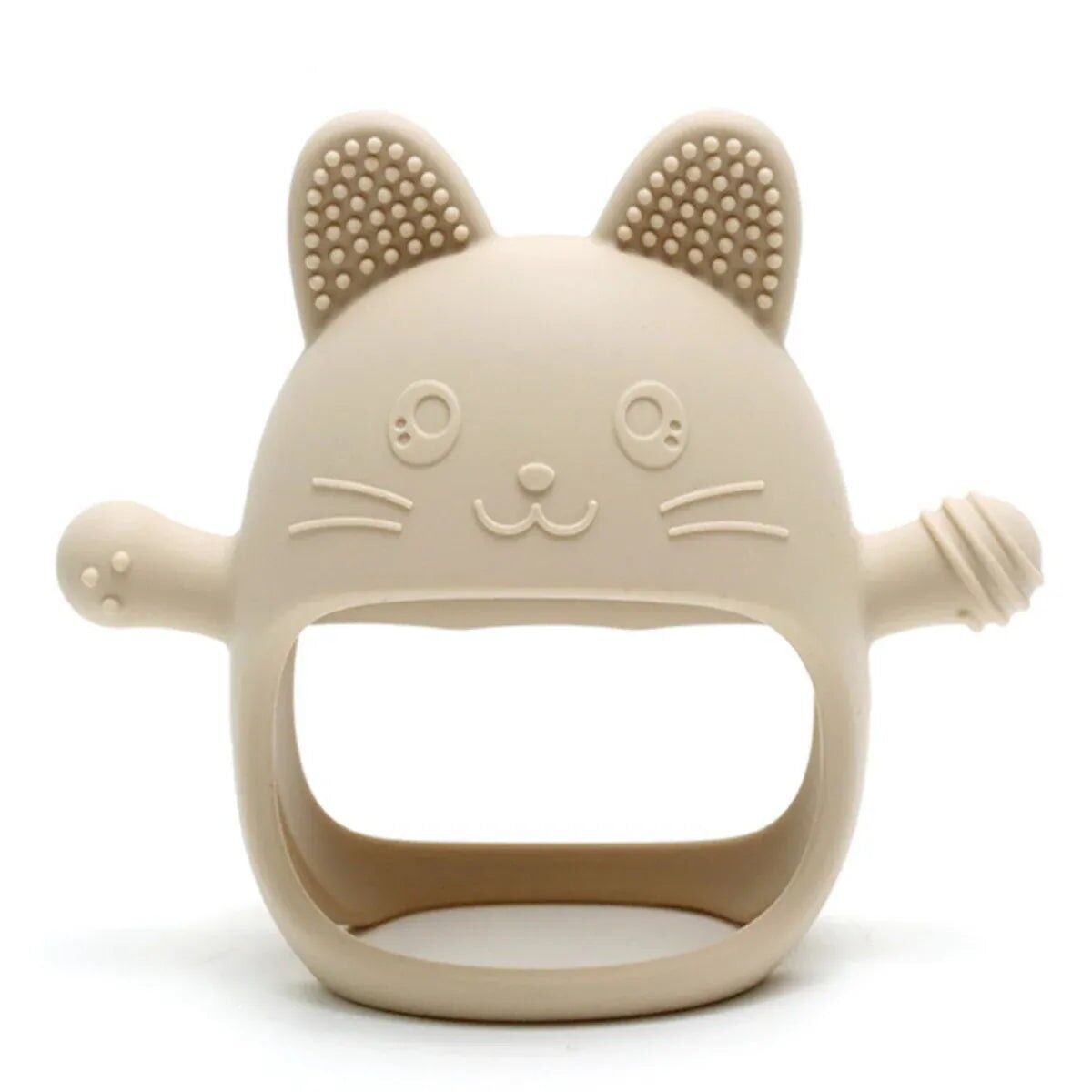 Silicone Baby Teething Ring – Playful Cat Shape