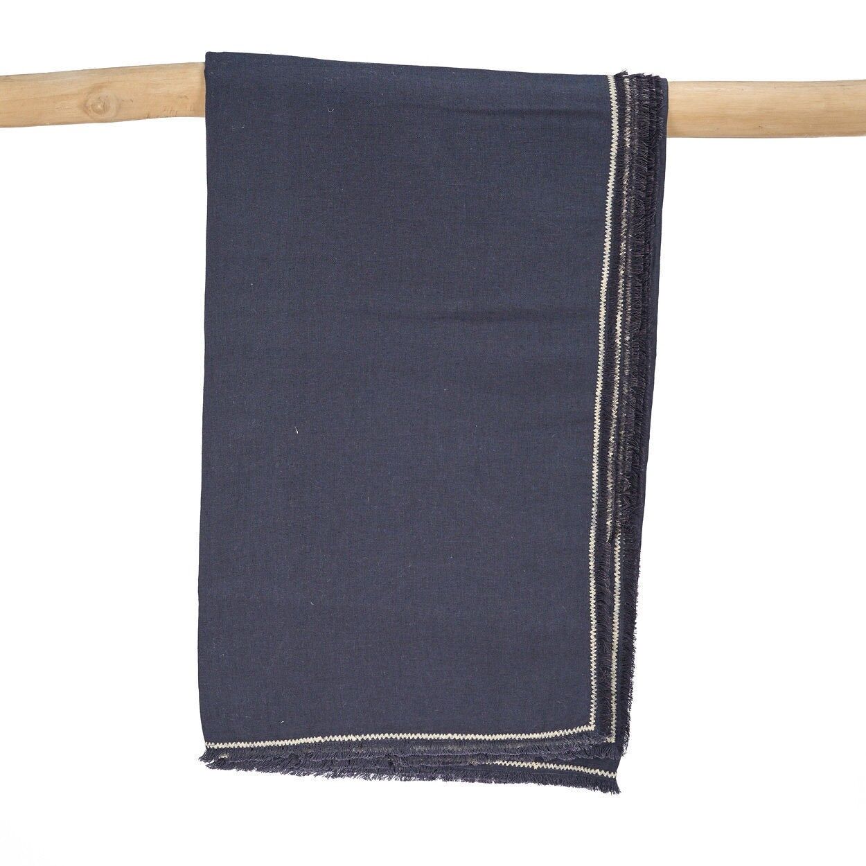 The Tuscany Tablecloth - Black Natural - 150x300