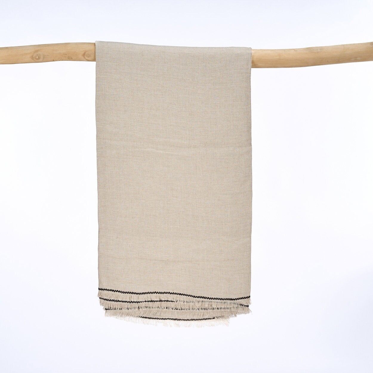 The Tuscany Tablecloth - Natural Black - 150x300