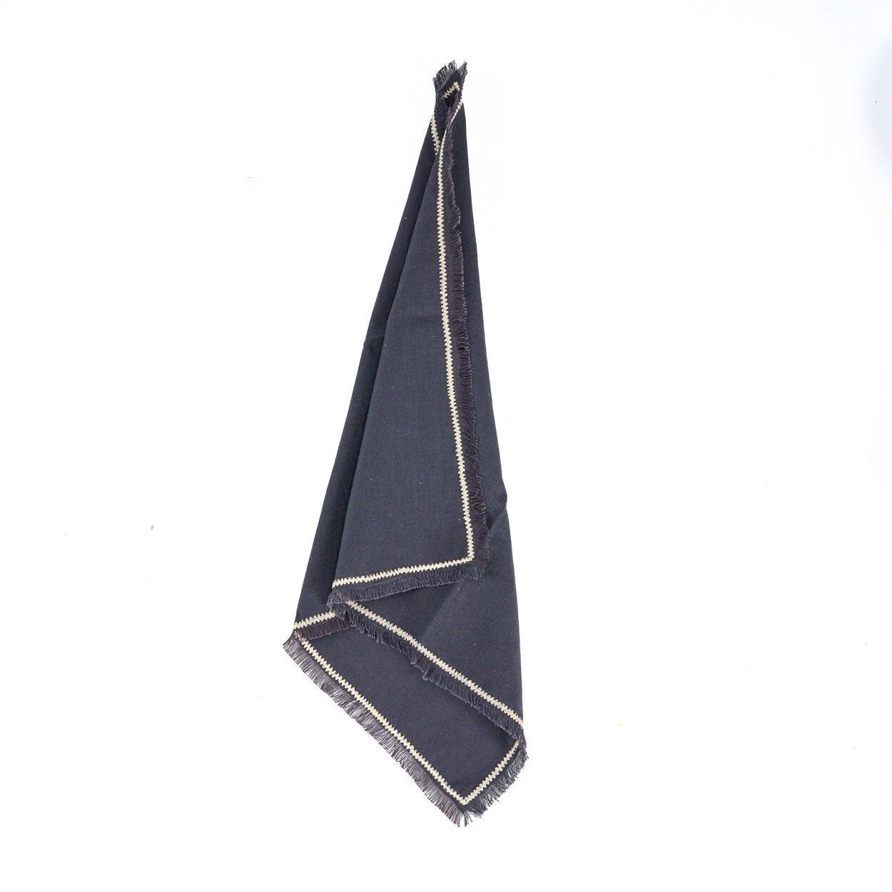 The Tuscany Napkin - Black Natural - 45x45