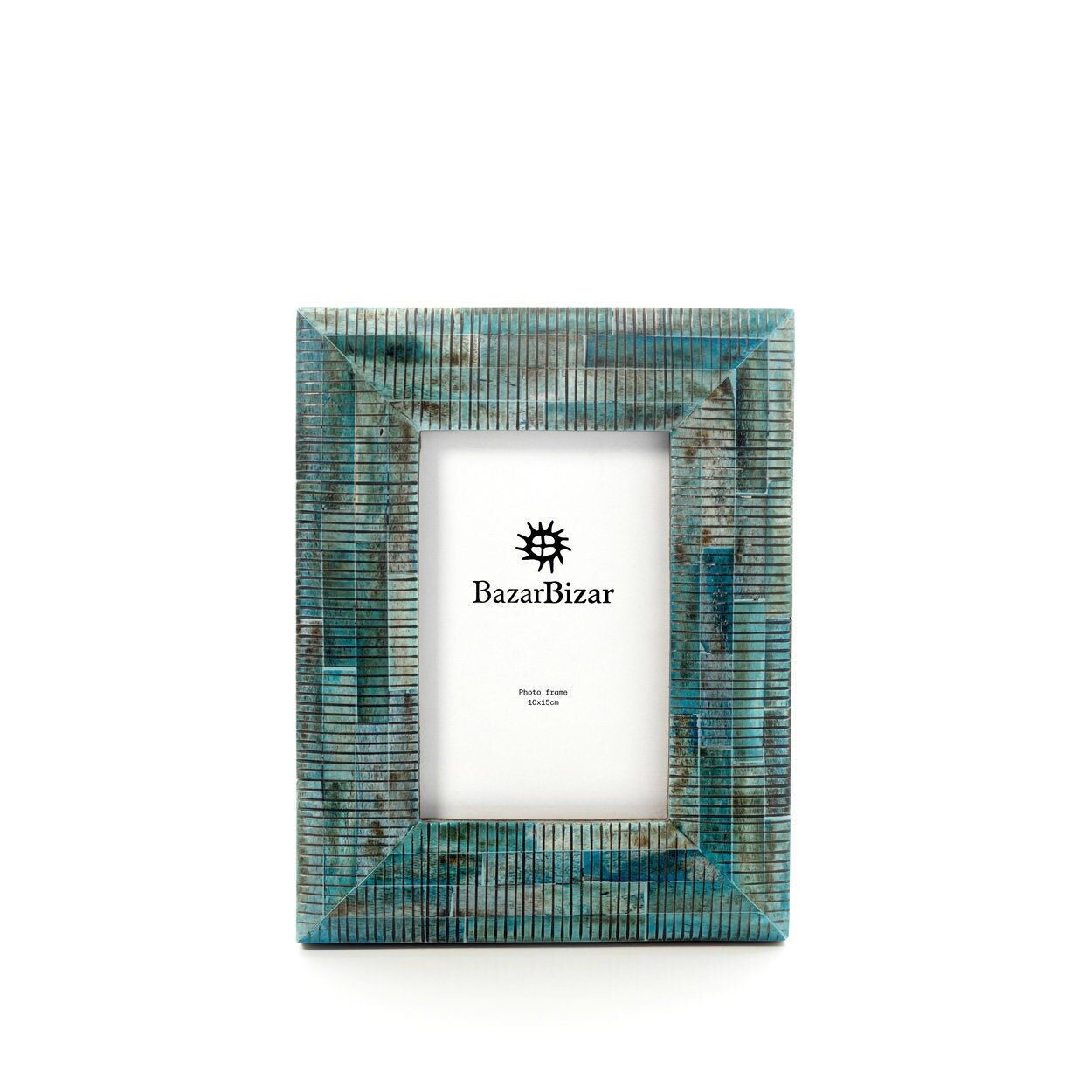 Marco Ondulación del Océano - Turquesa - 10x15