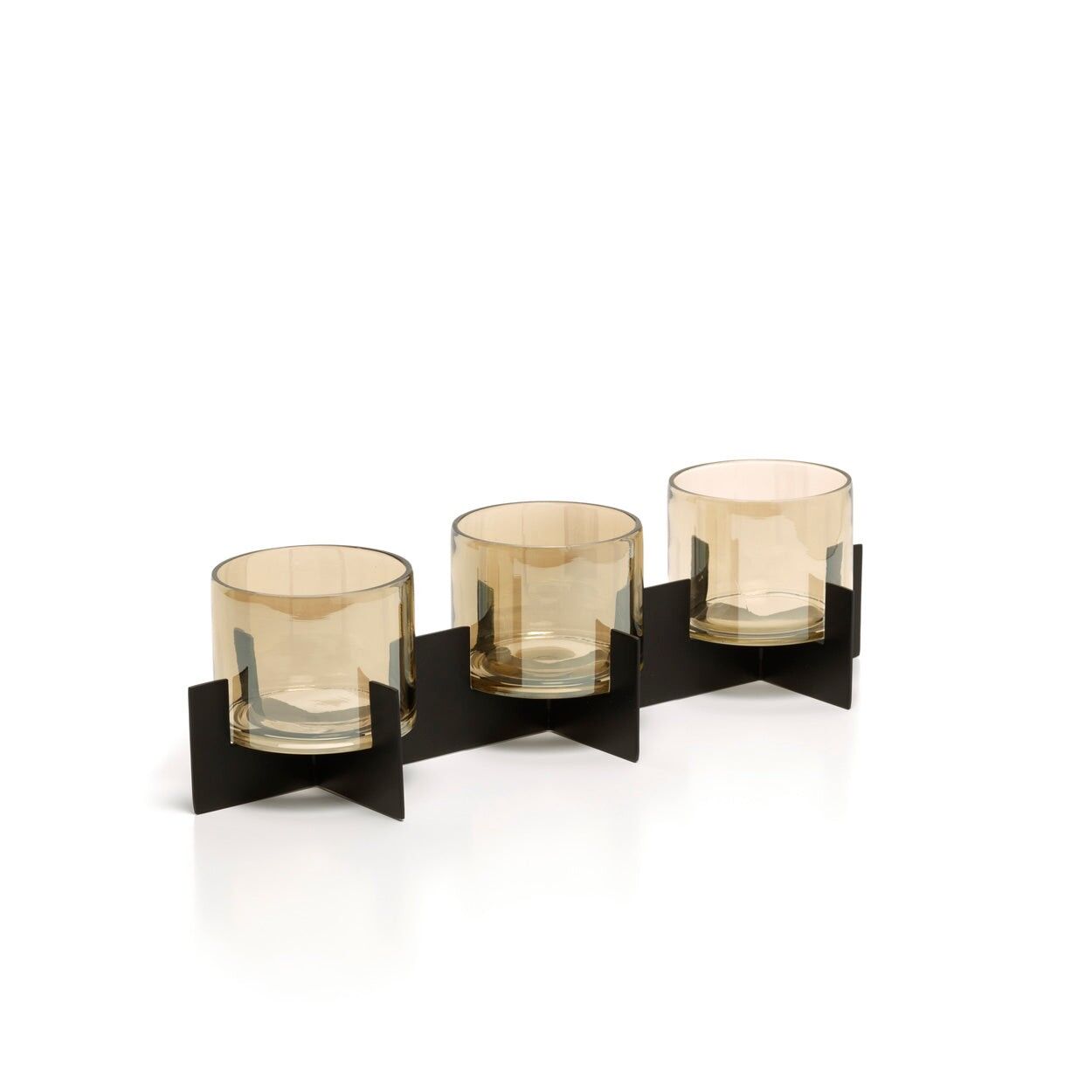 The Trio Noir Candle Holder - Black