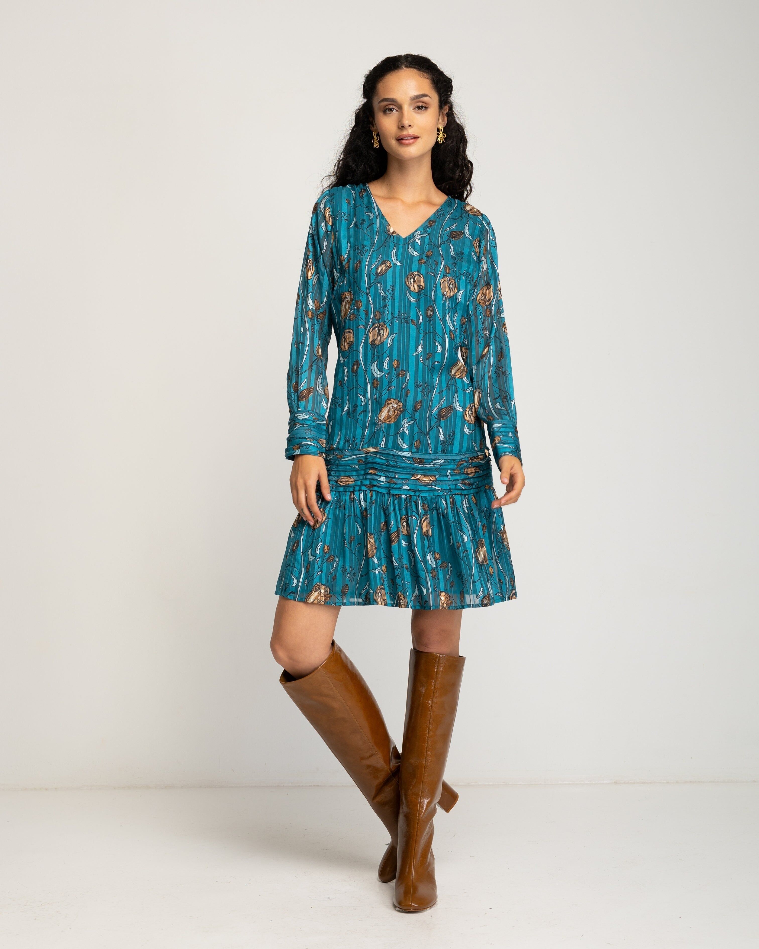 Abito corto drappeggiato Naiara