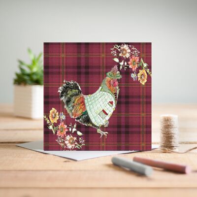 Tarjeta de felicitaciones Tweed Cockerel