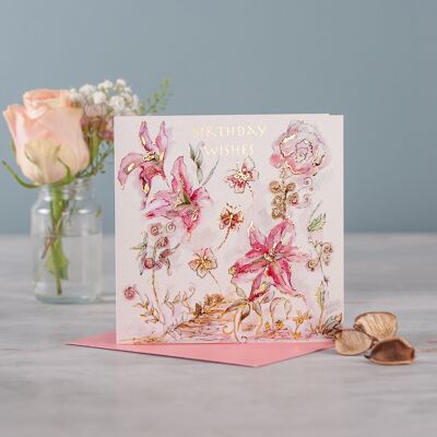 Lily Greetings Card