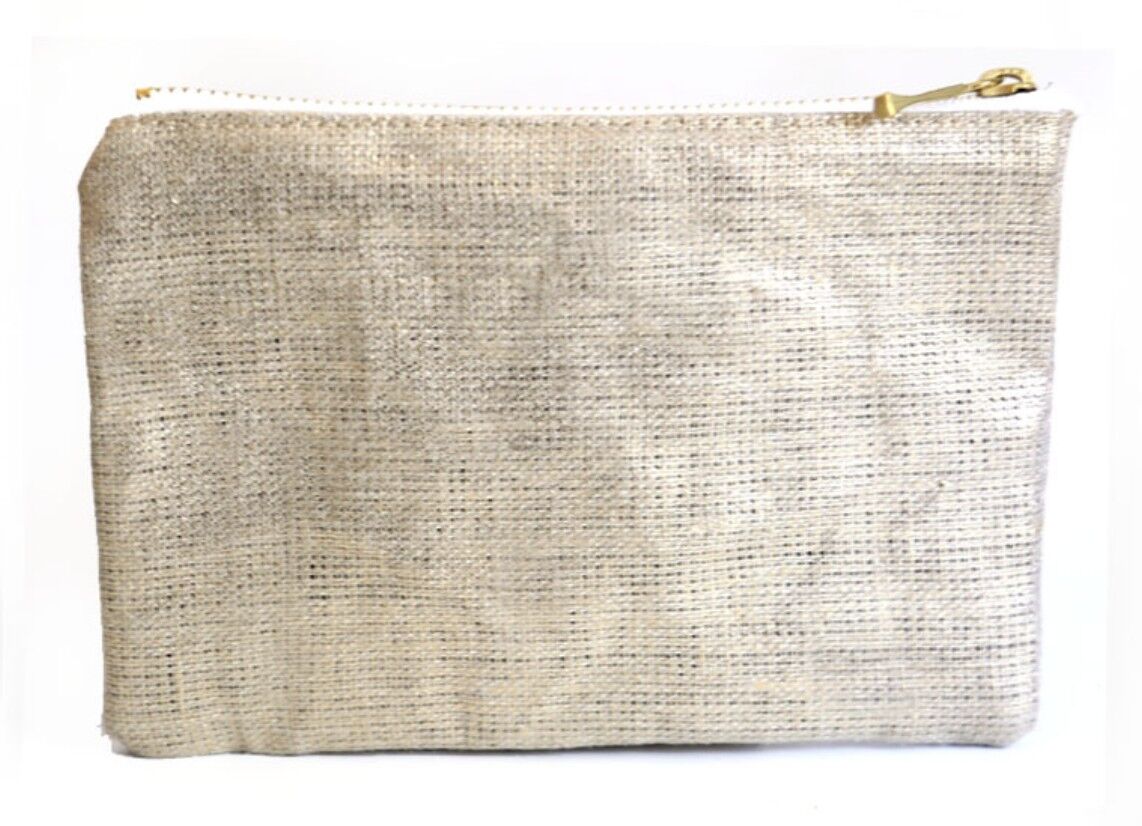 Geldbörse aus goldenem Leinen