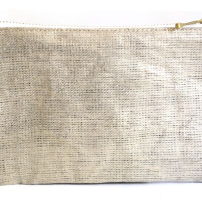 Golden linen coin purse