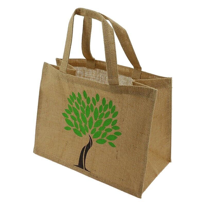 GM JUTE BAG "TREE LOGO" 42X20X39/56