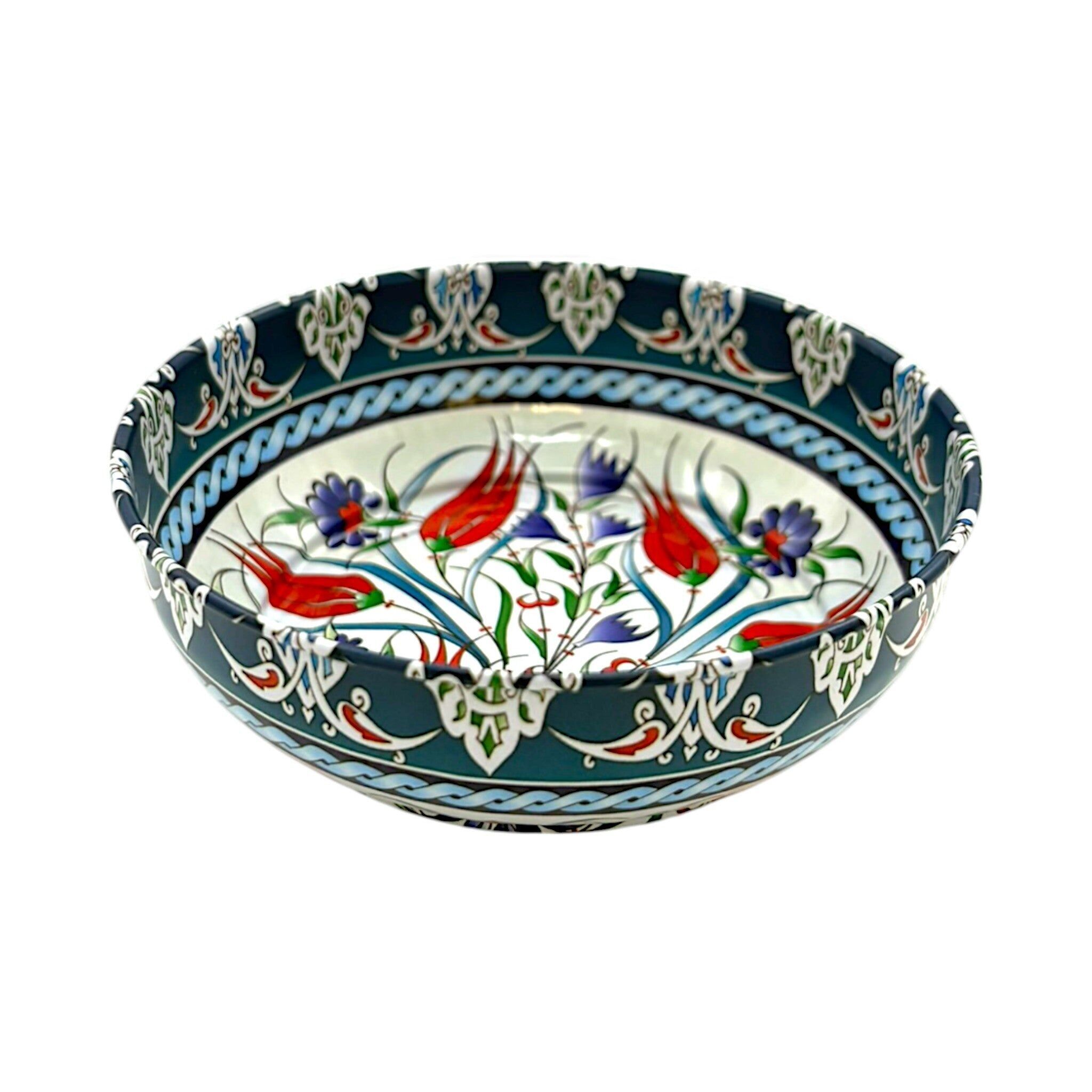 Metal Bowl - Flower 1 - Large - 12cm