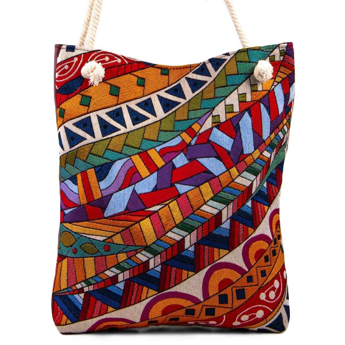 Shoulder bag - Boho style - Illusio - 38x35cm